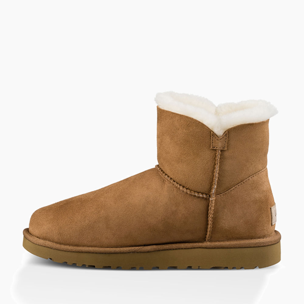 UGG WOMEN MINI BAILEY BUTTON Ⅱ CHESTNUT アグ ウィメンズ