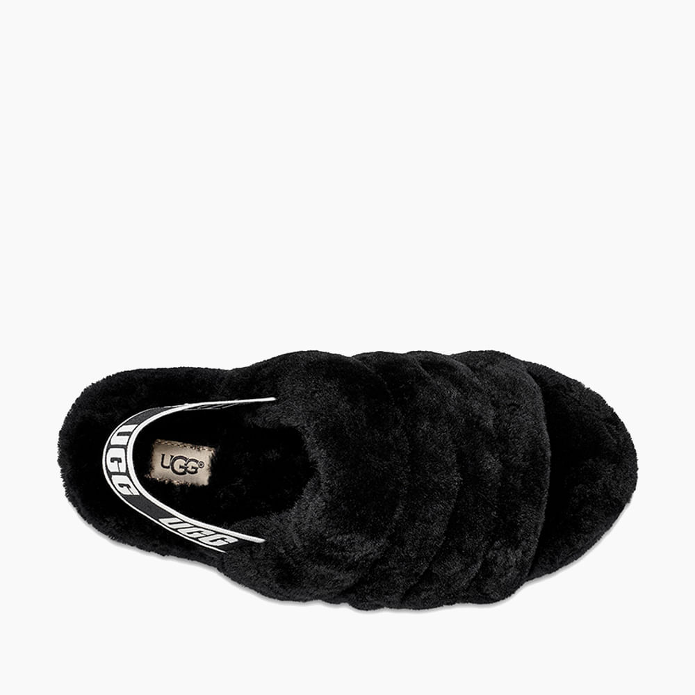 Sandália UGG Fluff Yeah Slide Preta - lojaugg