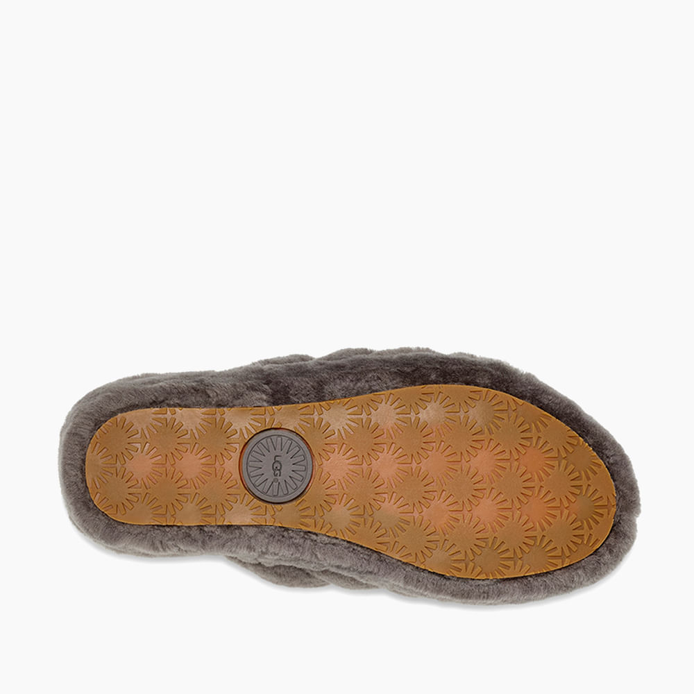 Sandália UGG Fluff Yeah Slide Cinza - lojaugg