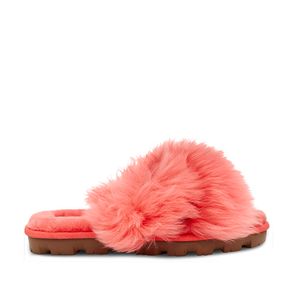 Sandália UGG Fuzzalicious Coral