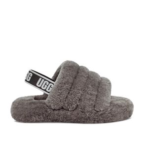 Sandália UGG Fluff Yeah Slide Juvenil Cinza