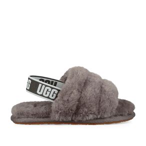 Sandália UGG Fluff Yeah Slide Infantil Cinza