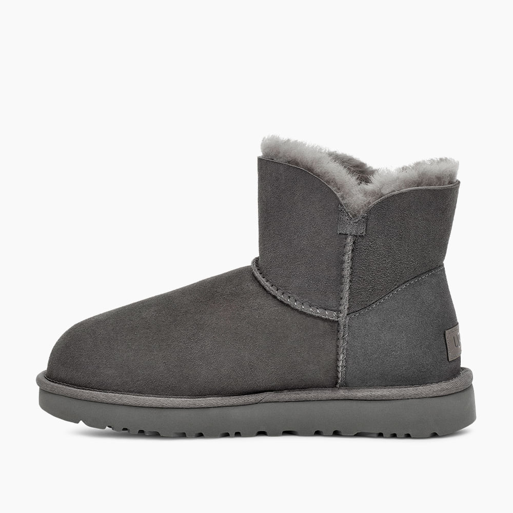 Bota Ugg Mini Bailey Button II Cinza - lojaugg