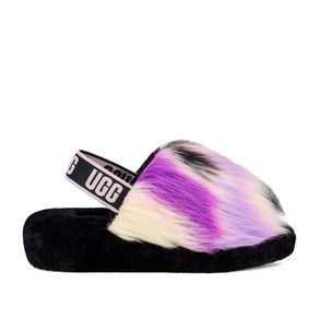 Sandália UGG Fluff Yeah Slide Tie Dye Roxa