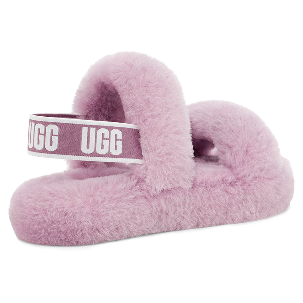SANDÁLIA UGG JUVENIL FLUFF OH YEAH ROXA - lojaugg