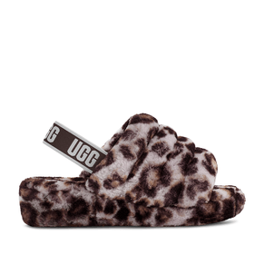 Sandália UGG Fluff Yeah Slide Panther Cinza