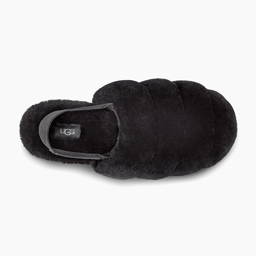 Sandália UGG Super Fluff Slipper Preto - lojaugg