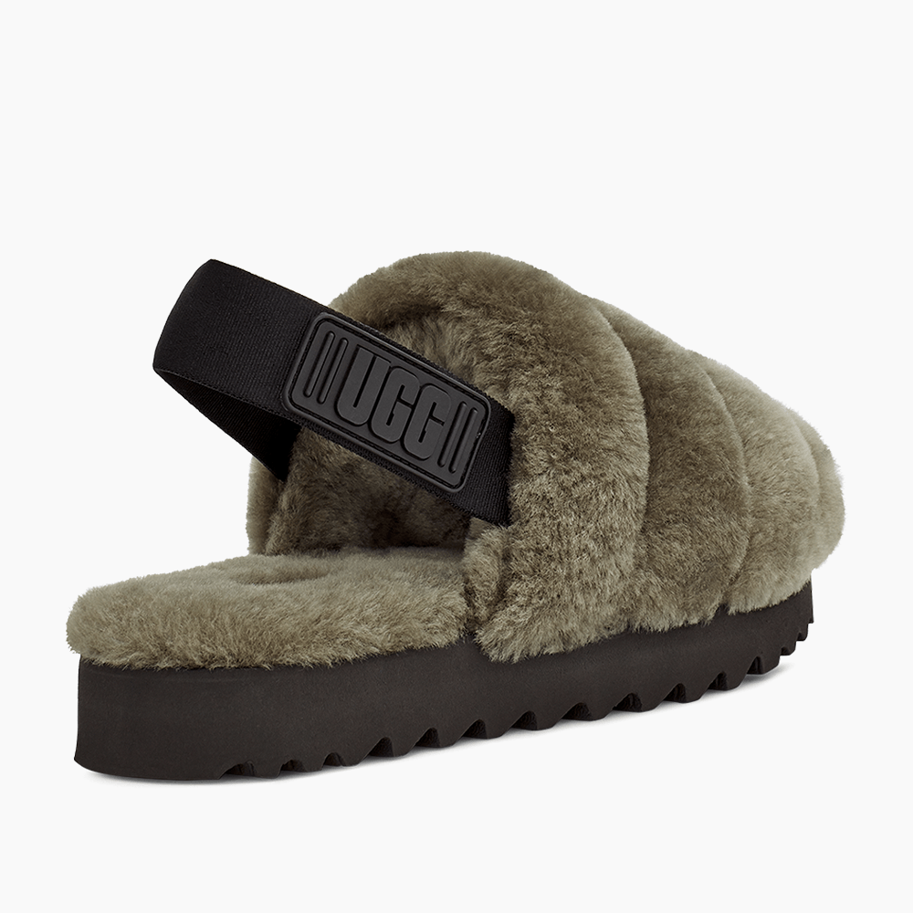 Sandália UGG Super Fluff Slipper Verde Oliva - lojaugg