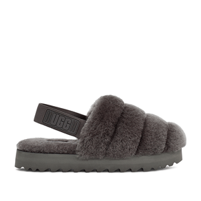 Sandália UGG Super Fluff Slipper Cinza