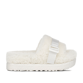 Sandália Flat Ugg Fluffita Branco