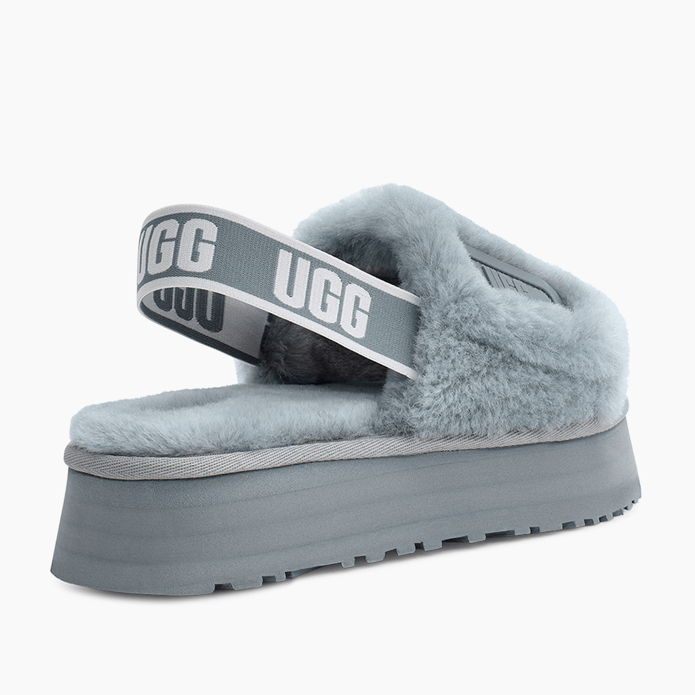 Sandália UGG Disco Slide Cinza Azulado - lojaugg Sandália UGG Disco Slide Cinza Azulado - lojaugg