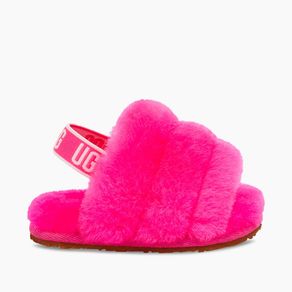 Sandália UGG Fluff Yeah Slide Baby Rosa