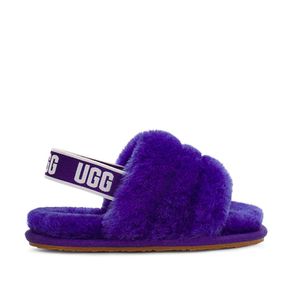 Sandália UGG Fluff Yeah Slide Infantil Roxo