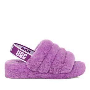 Sandália UGG Fluff Yeah Slide Roxo