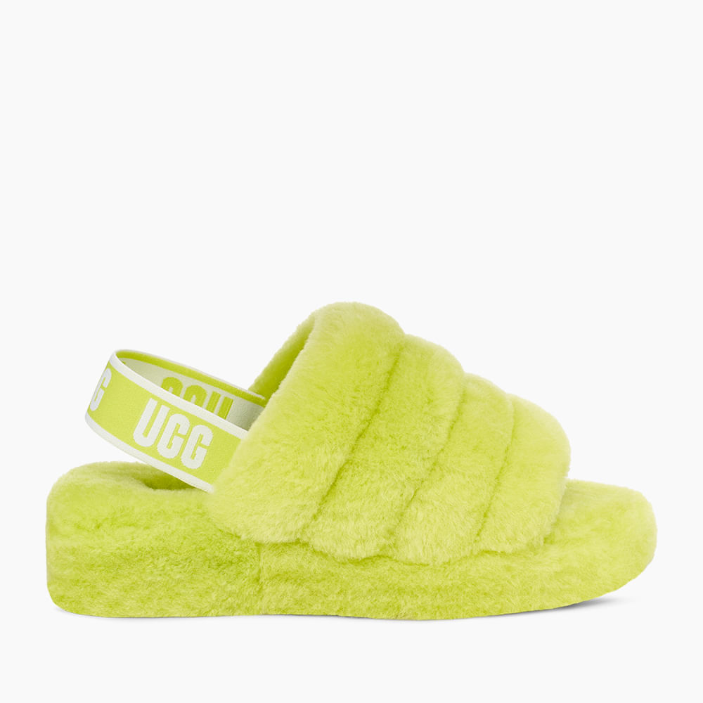Sandália UGG Fluff Yeah Slide Verde - lojaugg
