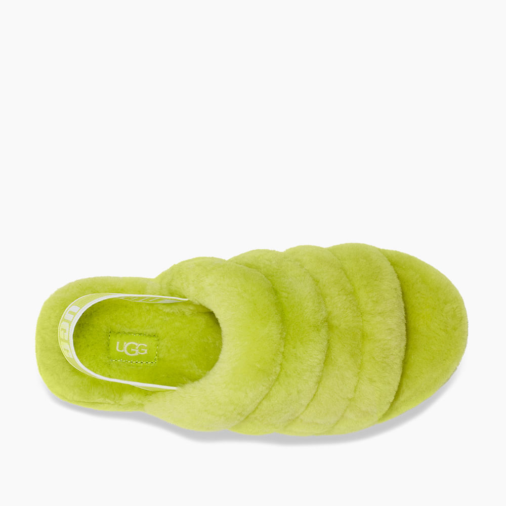 Sandália UGG Fluff Yeah Slide Verde - lojaugg
