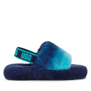 Sandália UGG Fluff Yeah Slide Gradient Juvenil Azul