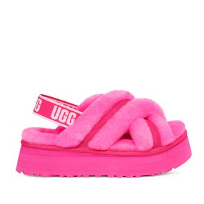 Sandália UGG Disco Cross Slide Rosa