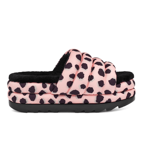 Sandália UGG Maxi Slide Cheetah Print Rosa