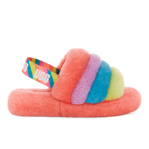 Sandália UGG Fluff Yeah Slide Juvenil Pêssego