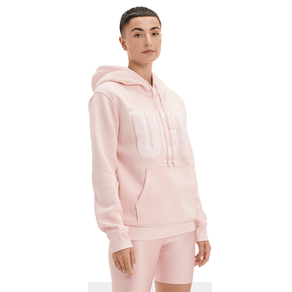 Moletom UGG Rey Fuzzy Logo Rosa