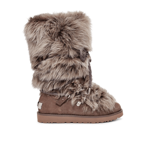 Bota UGG Classic Posh Short Fur Marrom