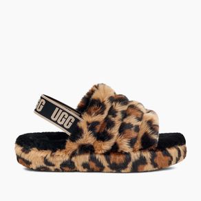 Sandália UGG Juvenil Fluff Yeah Slide Spotty