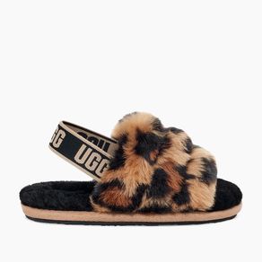 Sandália UGG Infantil Fluff Yeah Slide Spotty