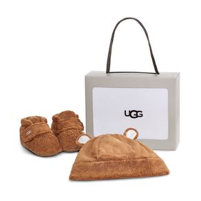 Kit UGG Baby Bixbee e Gorro Caramelo