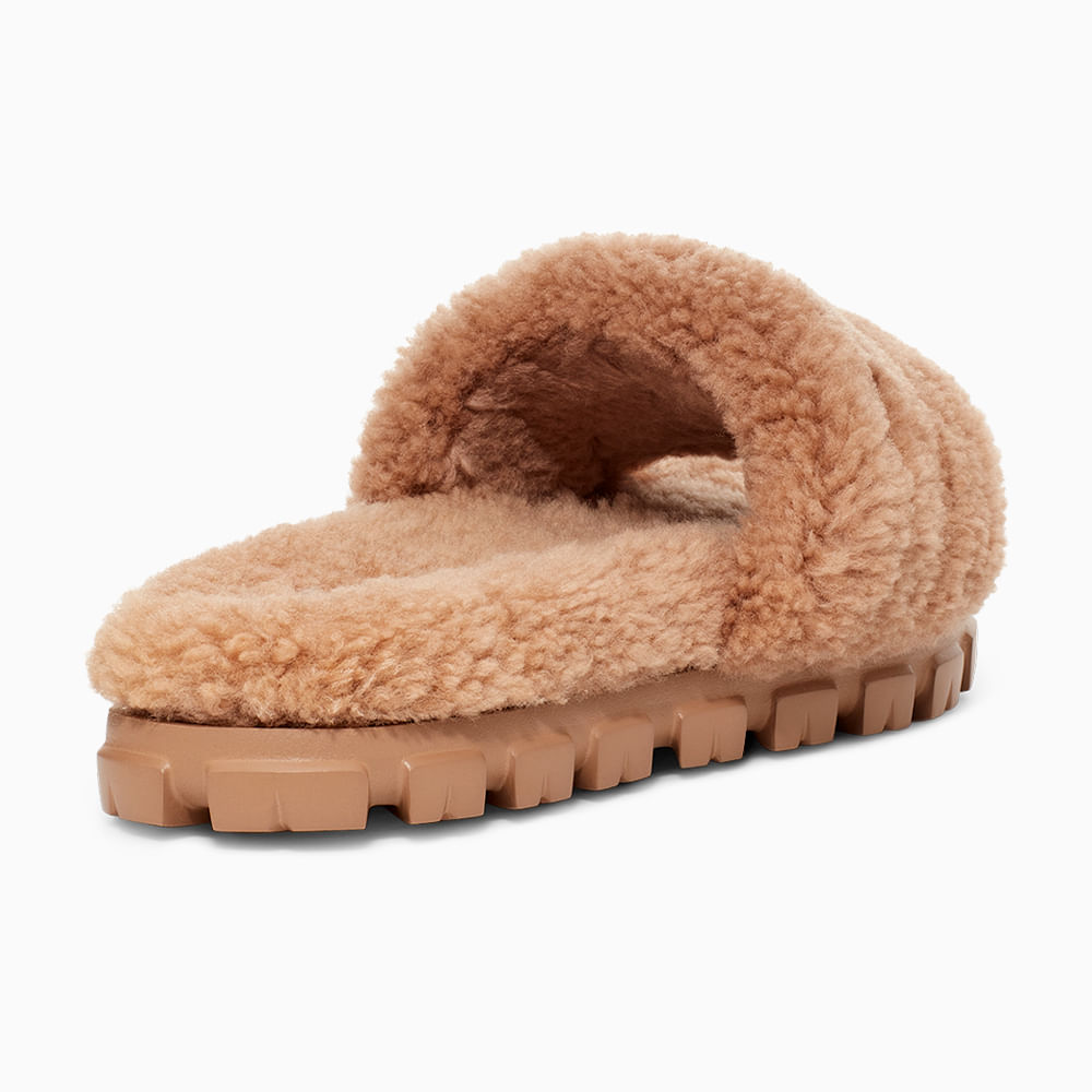 Slipper UGG Cozetta Curly Caramelo - lojaugg