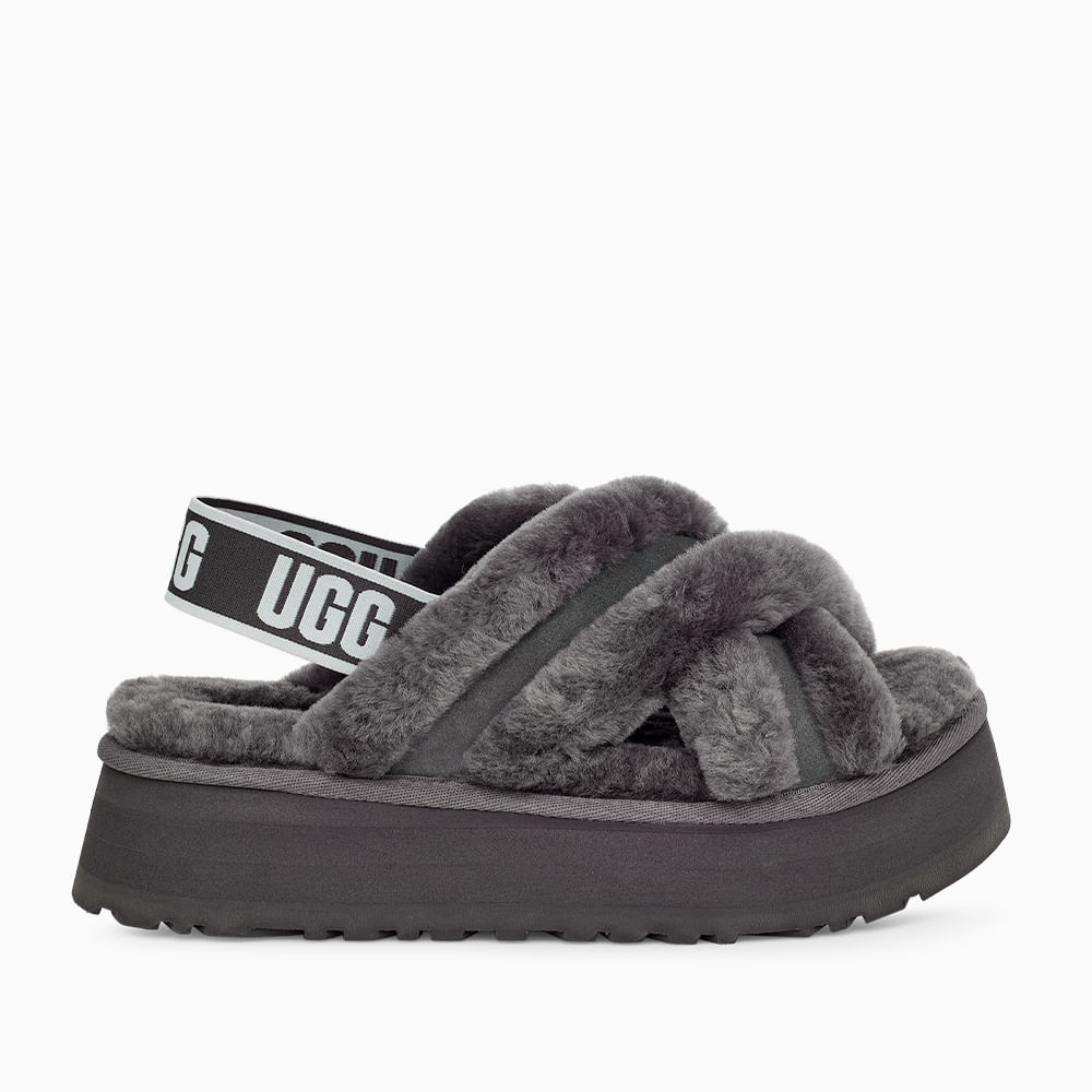 Sandália UGG Disco Cross Slide Cinza - lojaugg