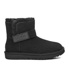 Bota UGG Mini Bailey Graphic Logo Strap Preto