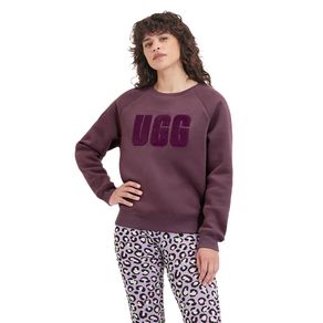 Moletom UGG Madeline Fuzzy Logo Crewneck Vinho