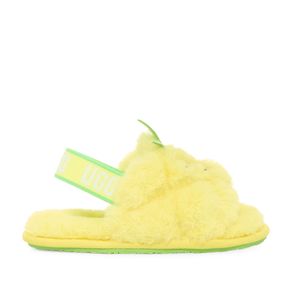 Slide UGG Infantil Fluff Yeah Pineapple Stuffie Amarelo