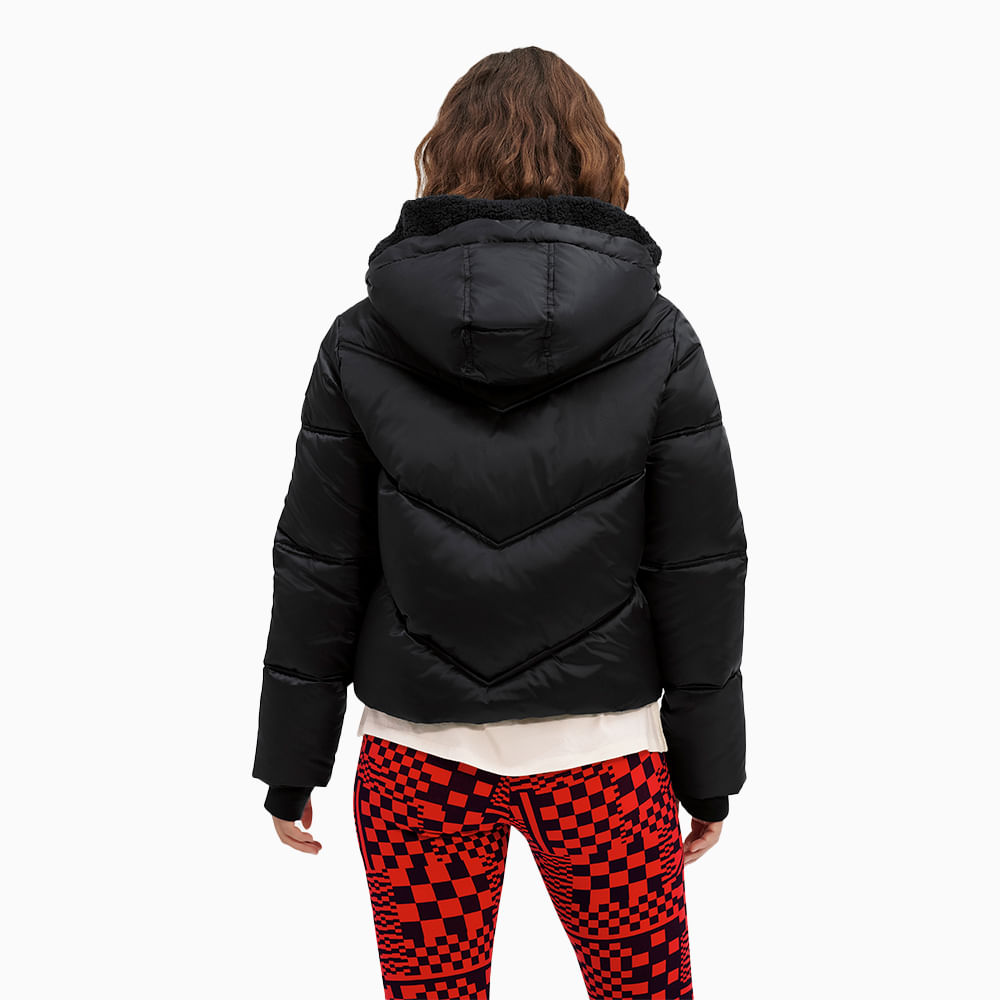 Jaqueta UGG Ronney Cropped Puffer Preto - lojaugg