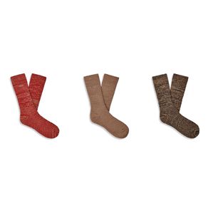 Kit de Meias UGG Masculinas Trey Rib Knit Cozy - único
