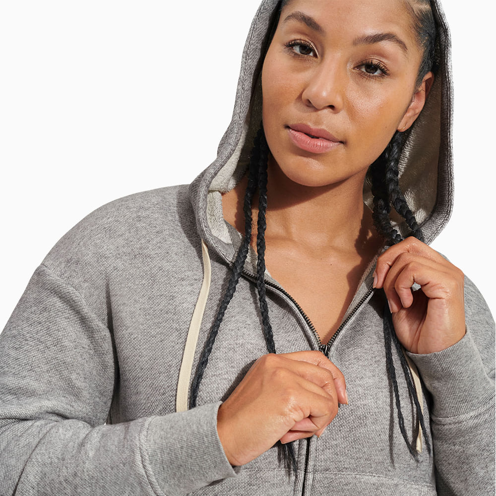 Jaqueta UGG Kaelie Zip Hoodie Cinza - lojaugg