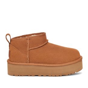 Bota UGG Juvenil Classic Ultra Mini Platform Caramelo