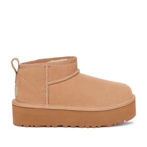 Bota UGG Juvenil Classic Ultra Mini Platform Bege