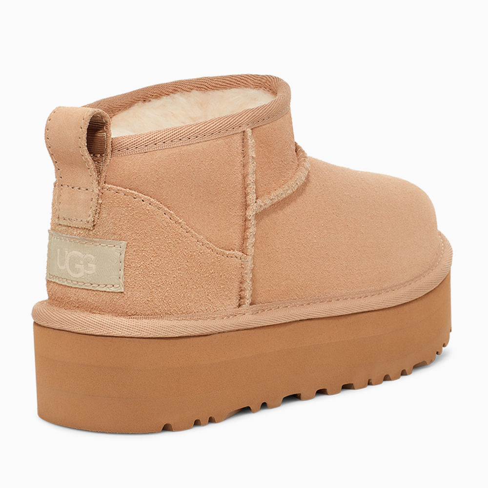 Bota UGG Juvenil Classic Ultra Mini Platform Bege - lojaugg