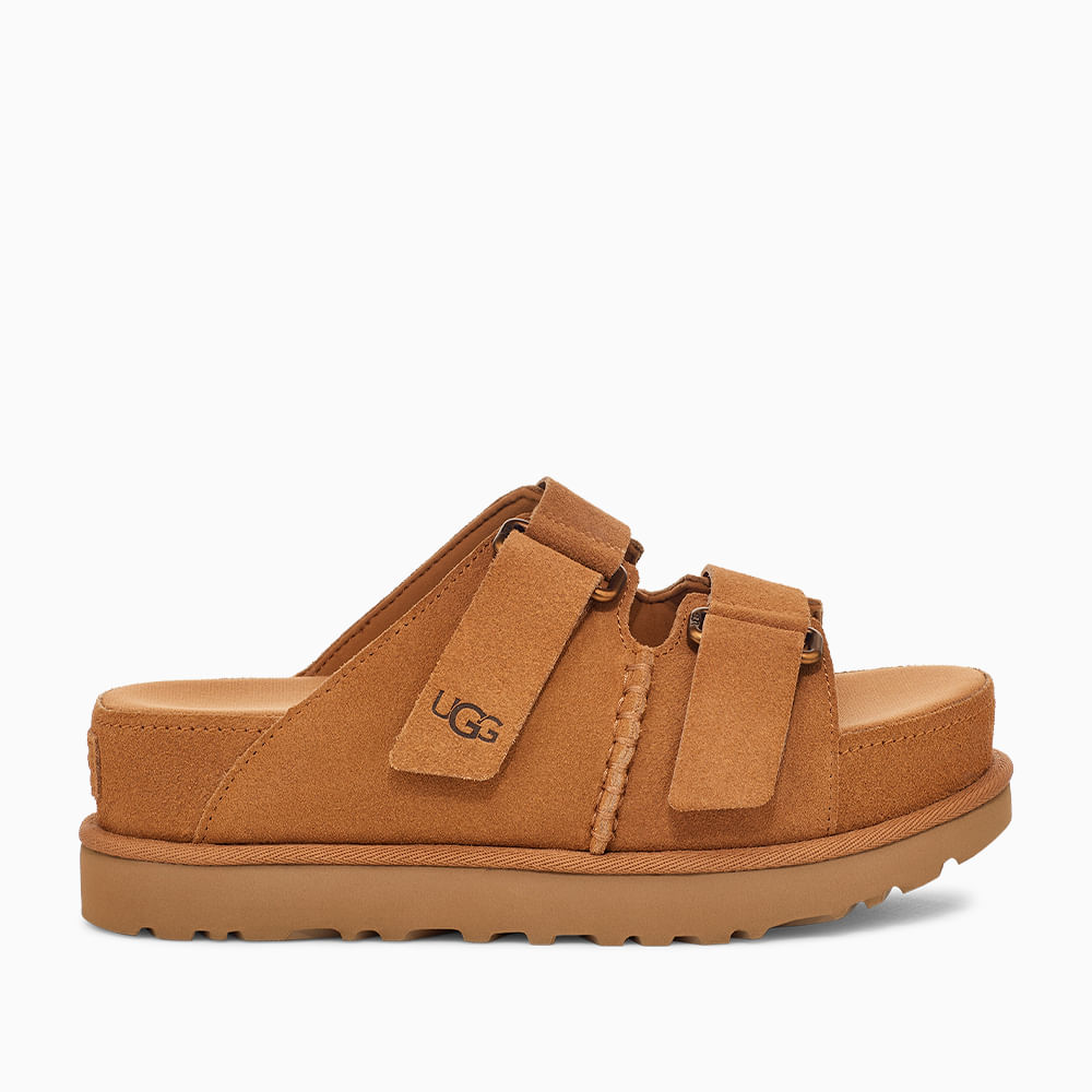UGG アグ　Goldenstar Hi Slide 24cm Sandália UGG Goldenstar Hi Slide Caramelo - lojaugg