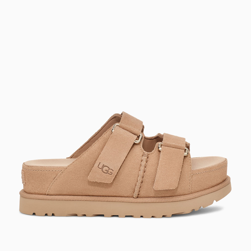 靴 UGG W GOLDENSTAR HI SLIDE 1155458-SAN Sandália UGG Goldenstar Hi Slide Bege - lojaugg