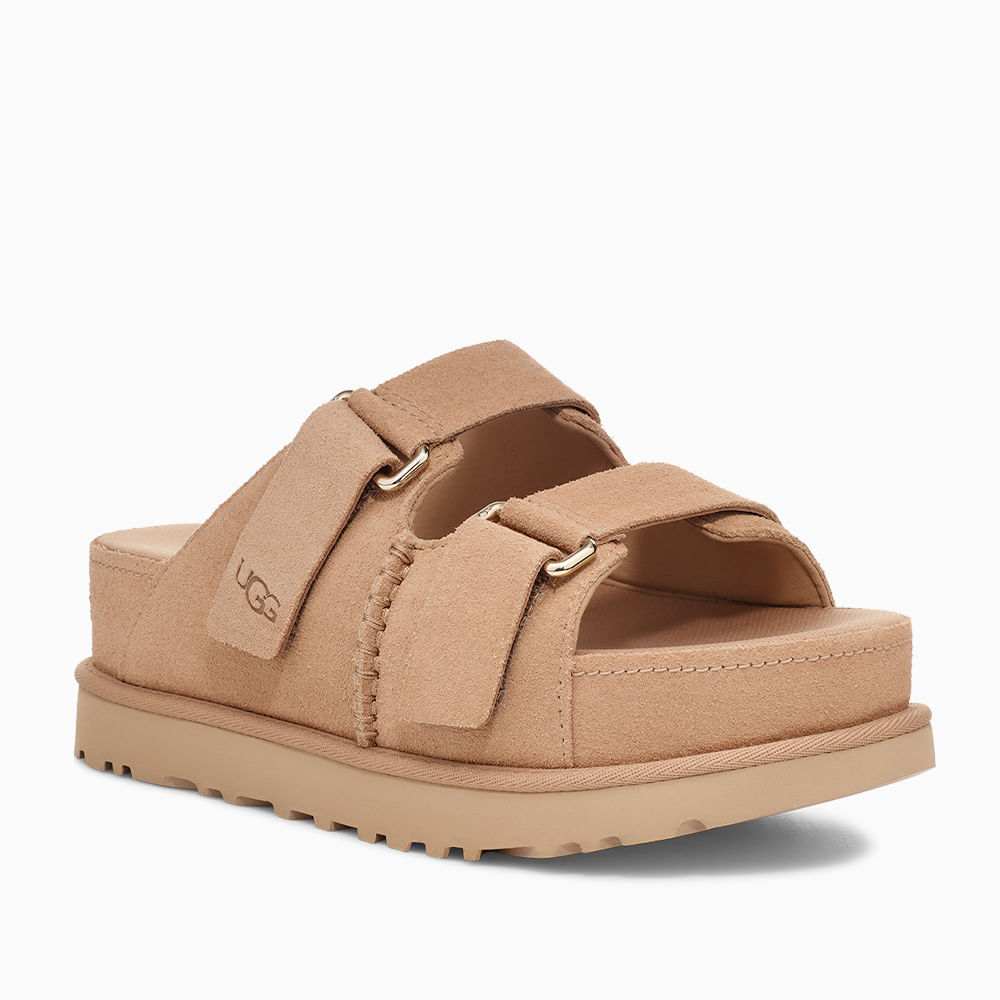 Sandália UGG Goldenstar Hi Slide Bege - lojaugg