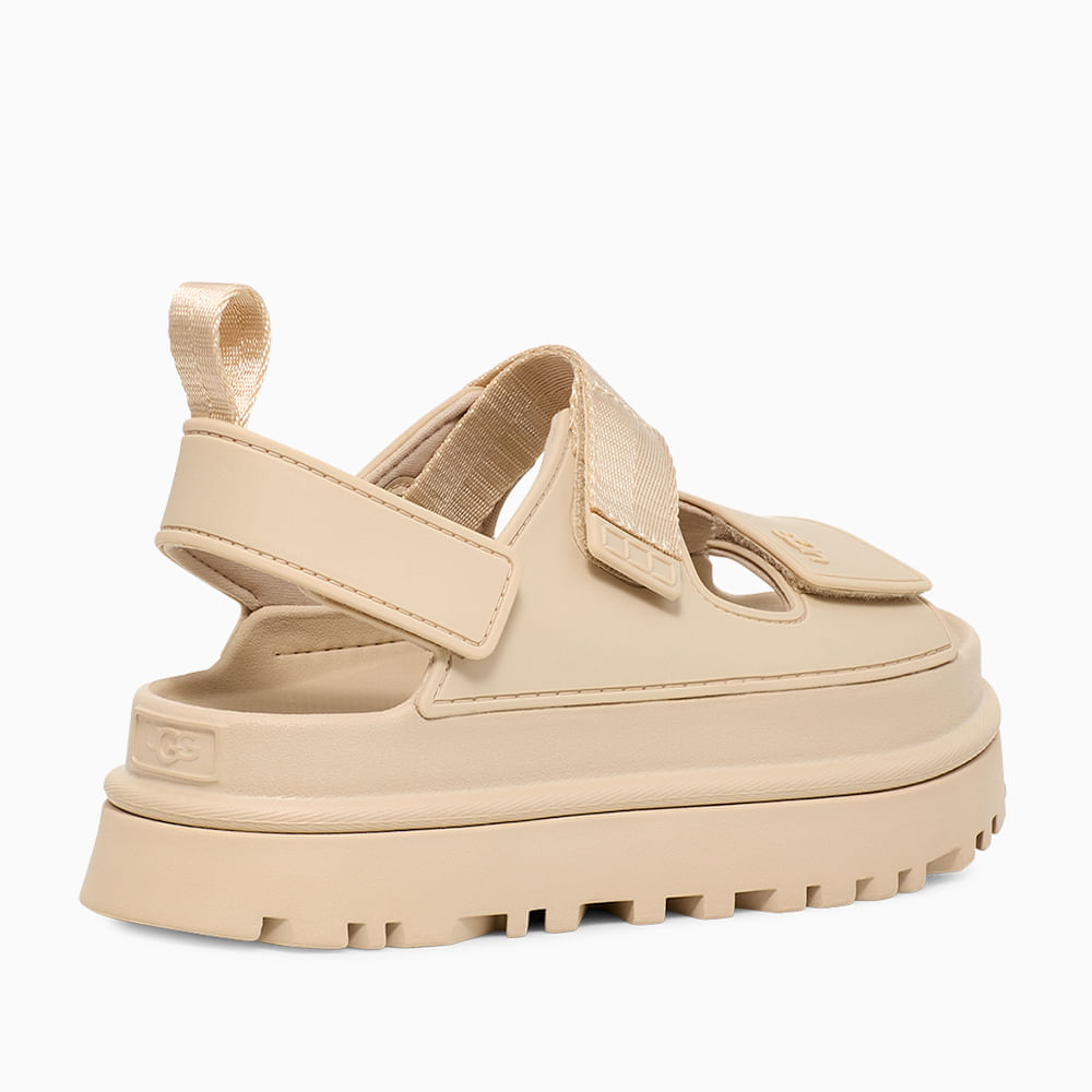 美品 UGG W1152685W GOLDENGLOW Sandália UGG GoldenGlow Creme - lojaugg